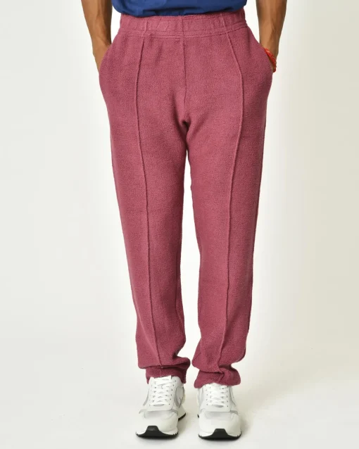 La Piscine Paris Pantalon en laine mélangée framboise Erevan*Homme Pantalons