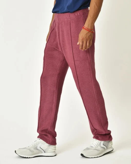La Piscine Paris Pantalon en laine mélangée framboise Erevan*Homme Pantalons