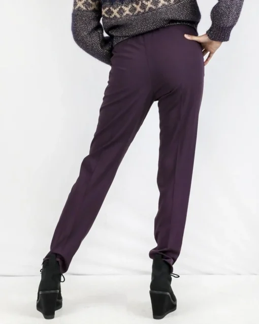 La Piscine Paris Pantalon en laine prune Forte Forte*Femme Pantalons