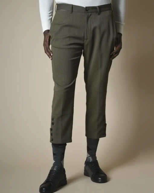 La Piscine Paris Pantalon en laine raccourci Gabriele Pasini*Homme Pantalons