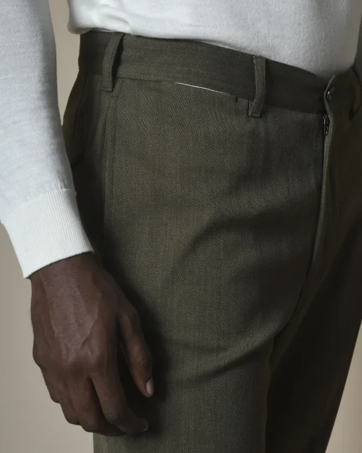 La Piscine Paris Pantalon en laine raccourci Gabriele Pasini*Homme Pantalons