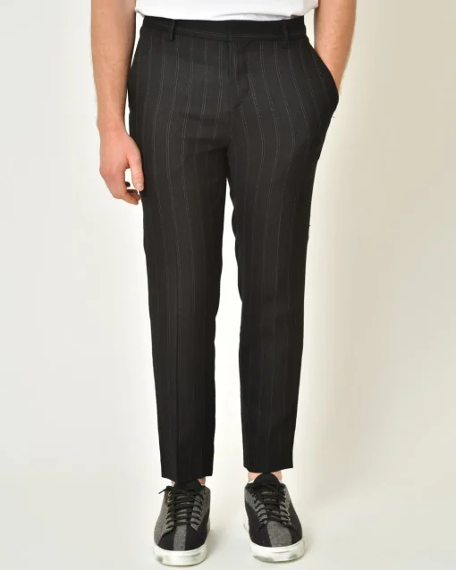 La Piscine Paris Pantalon en lin et laine vierge mélangé Malloni*Homme Pantalons