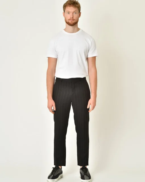 La Piscine Paris Pantalon en lin et laine vierge mélangé Malloni*Homme Pantalons