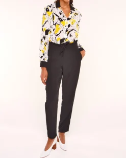 La Piscine Paris Pantalon en microfibre avec lien à la taille Chacok*Femme Pantalons|Bas Femme