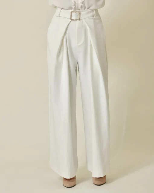 La Piscine Paris Pantalon en serge à ceinture Edward Achour*Femme Pantalons|Bas Femme