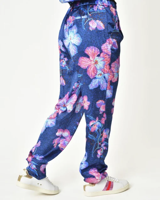 La Piscine Paris Pantalon en soie fleurie Forte Forte*Femme Pantalons|Bas Femme