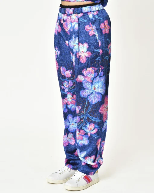 La Piscine Paris Pantalon en soie fleurie Forte Forte*Femme Pantalons|Bas Femme