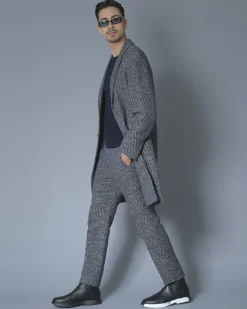 La Piscine Paris Pantalon en tweed de coton mélangé Ly Adams*Homme Pantalons