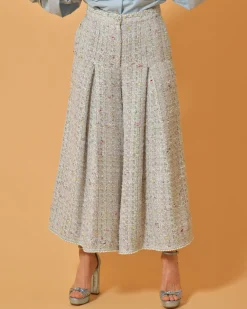La Piscine Paris Pantalon en tweed large Edward Achour*Femme Pantalons|Bas Femme