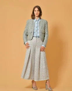 La Piscine Paris Pantalon en tweed large Edward Achour*Femme Pantalons|Bas Femme
