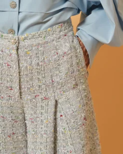 La Piscine Paris Pantalon en tweed large Edward Achour*Femme Pantalons|Bas Femme