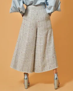 La Piscine Paris Pantalon en tweed large Edward Achour*Femme Pantalons|Bas Femme