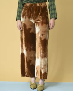 La Piscine Paris Pantalon en velours à effet tie & dye Diega*Femme Pantalons