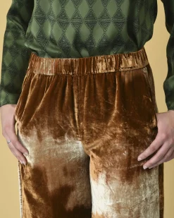 La Piscine Paris Pantalon en velours à effet tie & dye Diega*Femme Pantalons