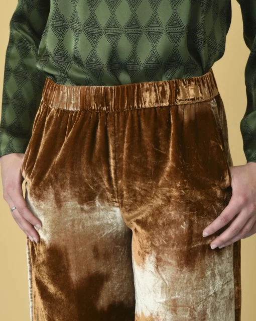 La Piscine Paris Pantalon en velours à effet tie & dye Diega*Femme Pantalons