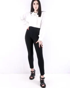 La Piscine Paris Pantalon fuseau à bandes latérales boutonnées Misha Collection*Femme Pantalons