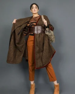 La Piscine Paris Pantalon fuselé raccourci en laine à plis pressés Momoni*Femme Pantalons