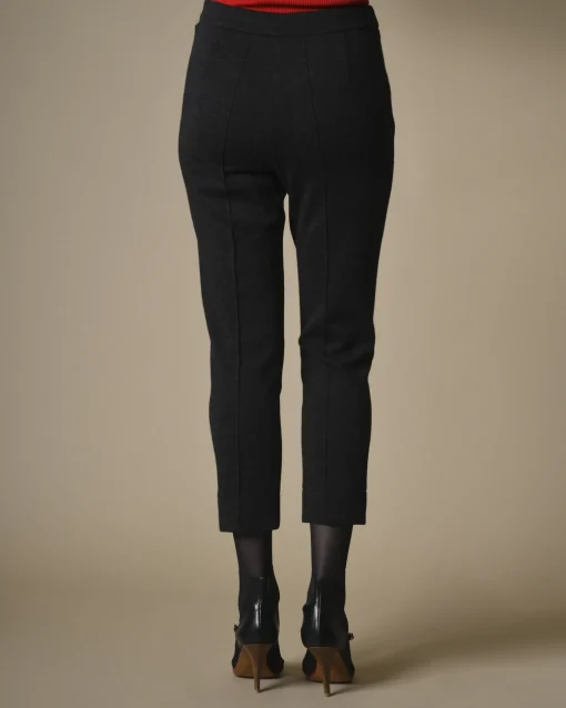 La Piscine Paris Pantalon foncé raccourci en laine Edward Achour*Femme Pantalons|Bas Femme