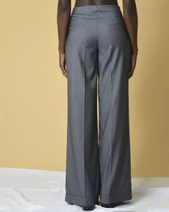 La Piscine Paris Pantalon large à rayures Edward Achour*Femme Pantalons