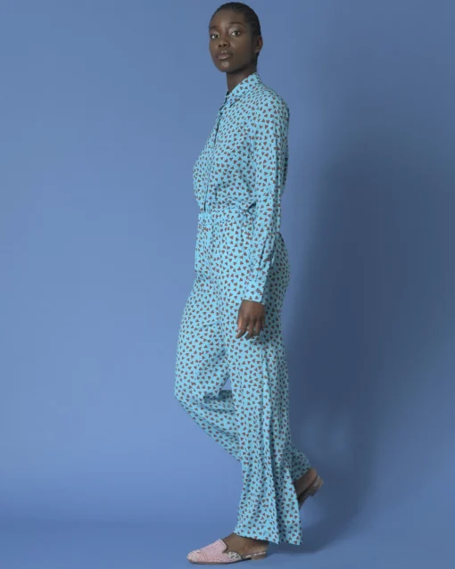 La Piscine Paris Pantalon imprimé en soie P.A.R.O.S.H*Femme Pantalons|Bas Femme