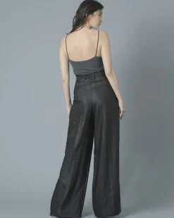 La Piscine Paris Pantalon large en serge de lin mélangé Joseph*Femme Pantalons