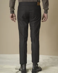La Piscine Paris Pantalon maron en laine vierge Fugàto*Homme Pantalons