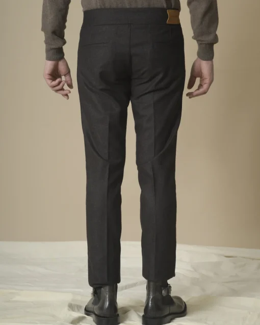 La Piscine Paris Pantalon maron en laine vierge Fugàto*Homme Pantalons