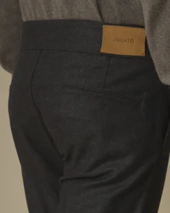La Piscine Paris Pantalon maron en laine vierge Fugàto*Homme Pantalons