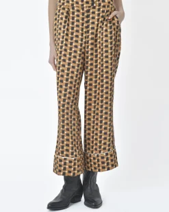 La Piscine Paris Pantalon motif géométrique Beatrice B*Femme Pantalons|Bas Femme