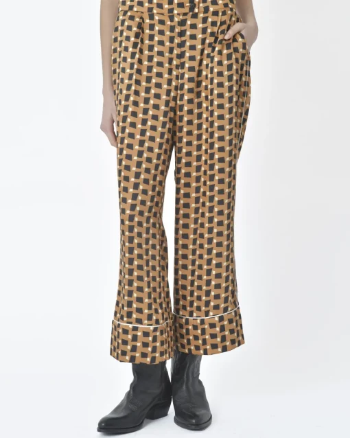 La Piscine Paris Pantalon motif géométrique Beatrice B*Femme Pantalons|Bas Femme