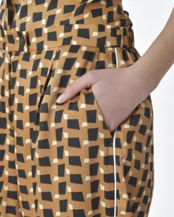 La Piscine Paris Pantalon motif géométrique Beatrice B*Femme Pantalons|Bas Femme