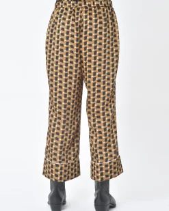 La Piscine Paris Pantalon motif géométrique Beatrice B*Femme Pantalons|Bas Femme