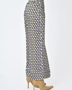 La Piscine Paris Pantalon motif rond Beatrice B*Femme Pantalons|Bas Femme