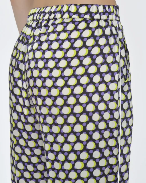 La Piscine Paris Pantalon motif rond Beatrice B*Femme Pantalons|Bas Femme