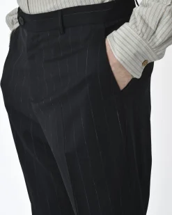 La Piscine Paris Pantalon à rayures blanches Isabel Benenato*Homme Pantalons