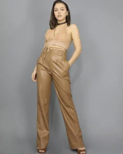 La Piscine Paris Pantalon palazzo en simili Space Simona Corsellini*Femme Pantalons