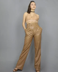 La Piscine Paris Pantalon palazzo en simili Space Simona Corsellini*Femme Pantalons