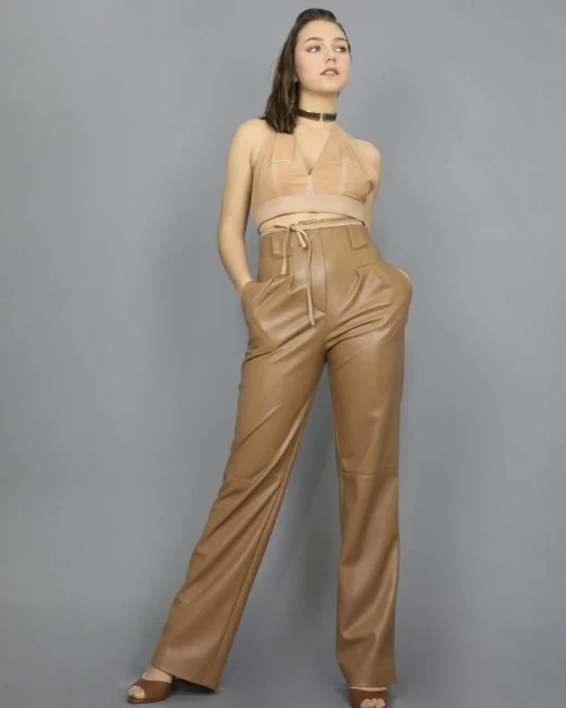 La Piscine Paris Pantalon palazzo en simili Space Simona Corsellini*Femme Pantalons