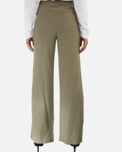 La Piscine Paris Pantalon palazzo à bandes satinées SVNTY*Femme Pantalons