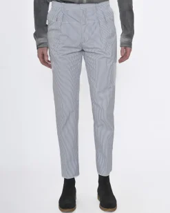 La Piscine Paris Pantalon rayé / bleu Gabriele Pasini*Homme Pantalons