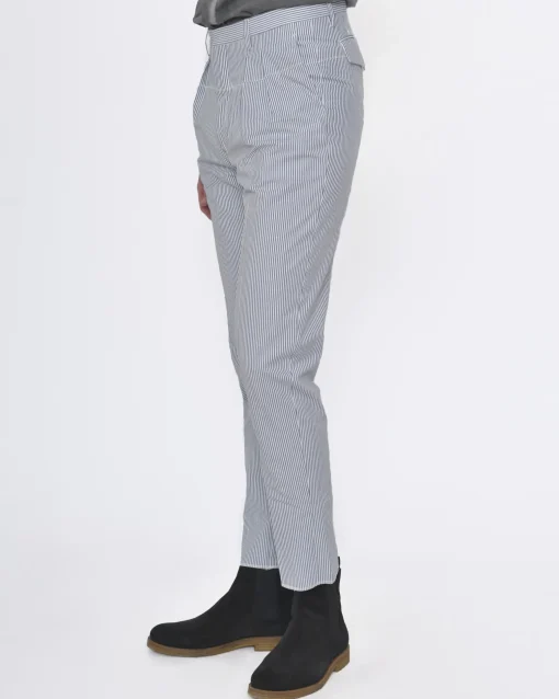 La Piscine Paris Pantalon rayé / bleu Gabriele Pasini*Homme Pantalons