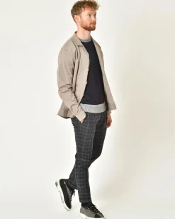 La Piscine Paris Pantalon slim à carreaux Michael Coal*Homme Pantalons