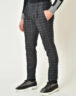 La Piscine Paris Pantalon slim à carreaux Michael Coal*Homme Pantalons