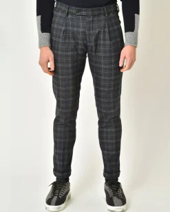 La Piscine Paris Pantalon slim à carreaux Michael Coal*Homme Pantalons