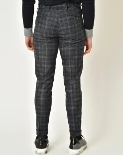 La Piscine Paris Pantalon slim à carreaux Michael Coal*Homme Pantalons