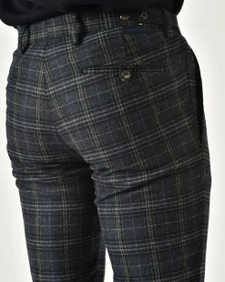 La Piscine Paris Pantalon slim à carreaux Michael Coal*Homme Pantalons