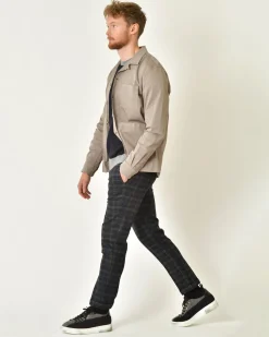 La Piscine Paris Pantalon slim à carreaux Michael Coal*Homme Pantalons