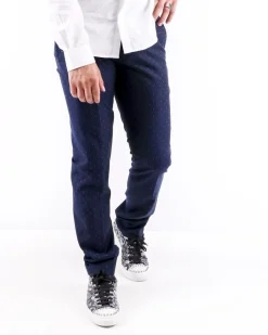 La Piscine Paris Pantalon slim fit à motif losange Ly Adams*Homme Pantalons