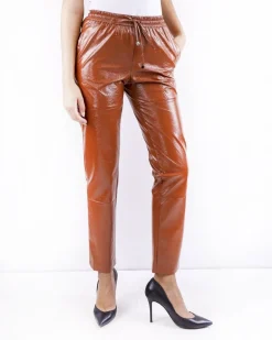 La Piscine Paris Pantalon smoké en simili brillant Isabelle Blanche*Femme Pantalons