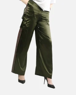 La Piscine Paris Pantalon souple à bandes Isabelle Blanche*Femme Pantalons